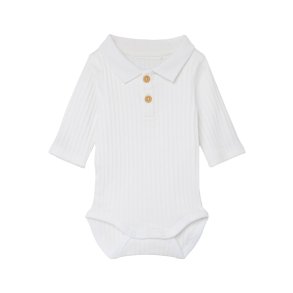 Name It Body LS Polo Falvan Bright White 
