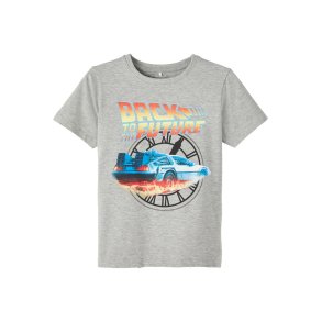 Name It Bluse T-shirt SS Fidas Back To The Future Grey Melange