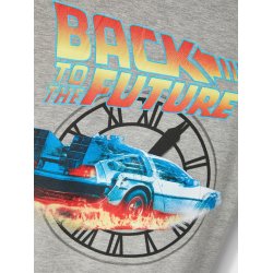 Name It Bluse T-shirt SS Fidas Back To The Future Grey Melange
