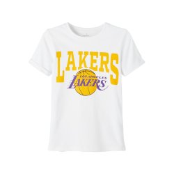 Name It Bluse T-shirt SS Mads NBA Lakers Bright White