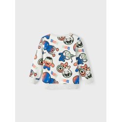 Name It Sweatshirt LS Filup Marvel Light Grey Melange