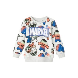 Name It Sweatshirt LS Filup Marvel Light Grey Melange