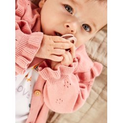 Name It Cardigan LS Strik Hella Rose Tan