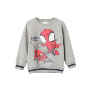 Name It Sweatshirt LS Detled Spidey Grey Melange