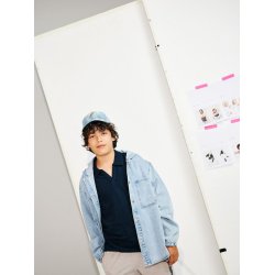 Name It Skjorte LS Denim Bo Hood Light Blue Denim