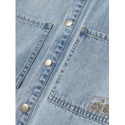 Name It Skjorte LS Denim Bo Hood Light Blue Denim