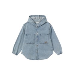 Name It Skjorte LS Denim Bo Hood Light Blue Denim