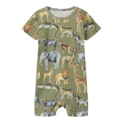 Name It Sommerdragt SS Jasen Sunsuit Oil Green 