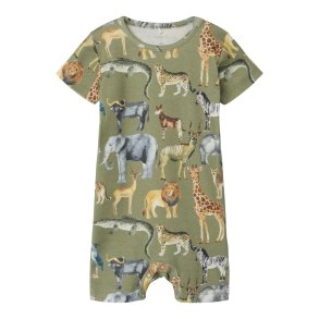 Name It Sommerdragt SS Jasen Sunsuit Oil Green 