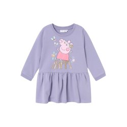 Name It Kjole LS Fydiri Gurli Gris Heirloom Lilac