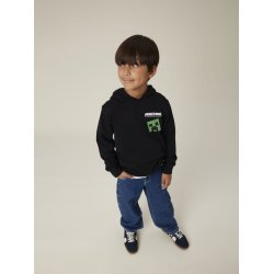 Name It Httetrje Hoodie Kids LS Jacot Minecraft Black