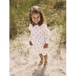 Name It Kjole LS Heart Cloud Dancer