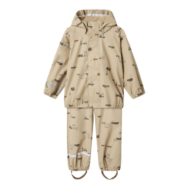 Name It Regnst Dry10 Rain Set White Pepper