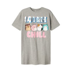 Name It T-shirt SS Kids Biana Squishmallows Grey Melange