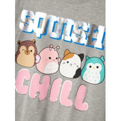 Name It T-shirt SS Kids Biana Squishmallows Grey Melange