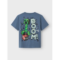 Name It T-shirt SS Mamun Minecraft Blue Mirage