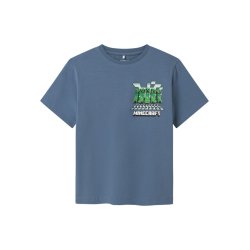 Name It T-shirt SS Mamun Minecraft Blue Mirage