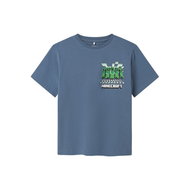 Name It T-shirt SS Mamun Minecraft Blue Mirage
