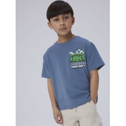 Name It T-shirt SS Mamun Minecraft Blue Mirage