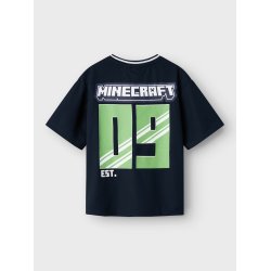 Name It T-shirt SS Mose Minecraft Poly Navy Blazer