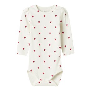 Name It Body LS Heart Cloud Dancer