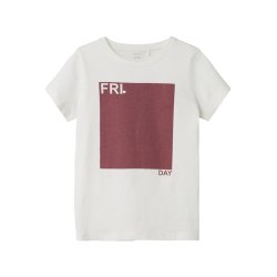 Name It T-shirt Tigne Friday White Alyssum