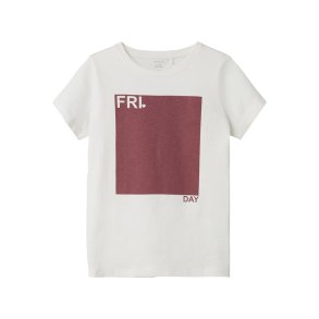 Name It T-shirt Tigne Friday White Alyssum