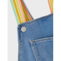 Name It Kjole Fro Denim Bibskirt Medium Blue Denim