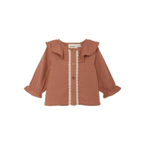 Lil' Atelier Cardigan LS Dolly Loose Mocha Mousse