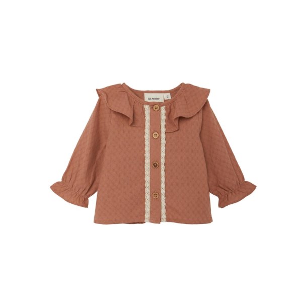 Lil' Atelier Cardigan LS Dolly Loose Mocha Mousse
