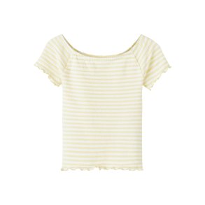 Name It Bluse SS Jamy Slim Offshoulder Top Double Cream