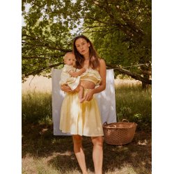 Lil' Atelier Kjolebody SS Hulla Loose Turtledove