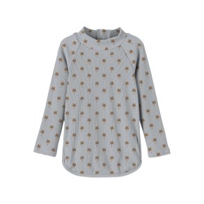 Lil' Atelier Badebluse LS Fagmo UV Swim Top Harbor Mist