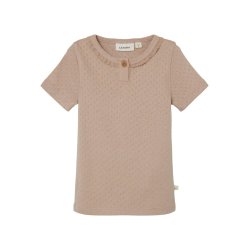 Lil' Atelier Bluse SS Rachel Slim Top May Nougat