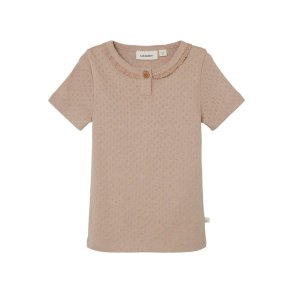 Lil' Atelier Bluse SS Rachel Slim Top May Nougat
