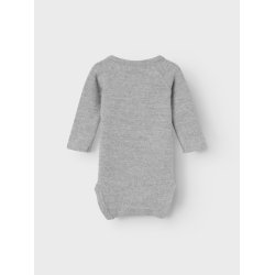 Lil' Atelier Body LS Thor Slim Grey Melange
