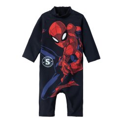 Name It Svmmedragt LS Moth Spiderman Dark Sapphire