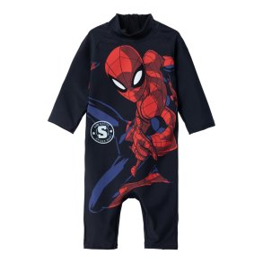 Name It Svmmedragt LS Moth Spiderman Dark Sapphire