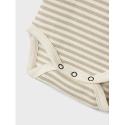 Lil' Atelier Body SS Geo Fon Moss Gray