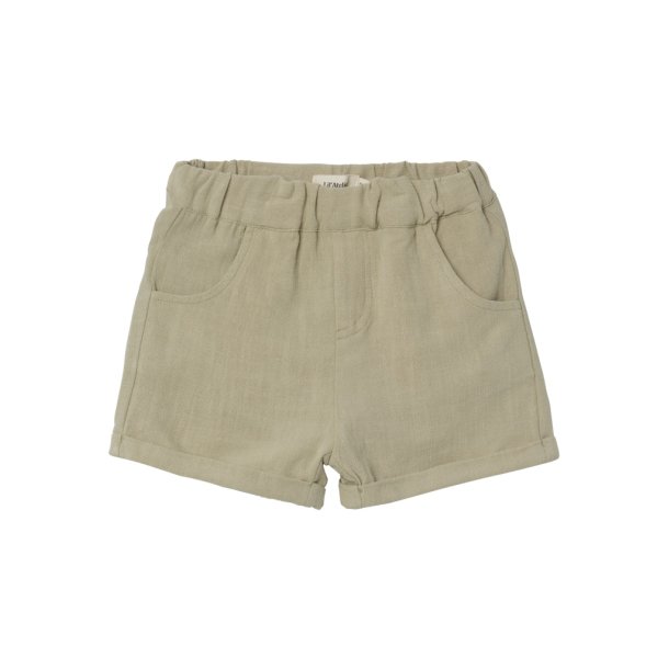 Lil' Atelier Shorts Dolie Fin loose Moss Gray