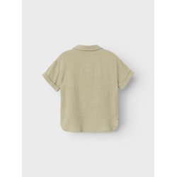 Lil' Atelier Bluse SS Dolie Loose Shirt Moss Gray