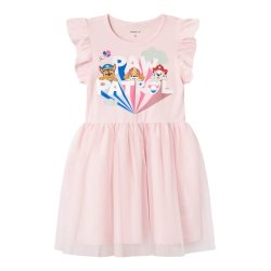 Name It Kjole SL Asdina Paw Patrol Tulle Parfait Pink