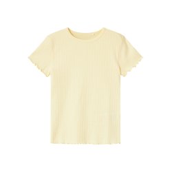 Name It T-shirt SS Vibse Slim Double Cream
