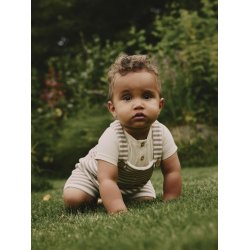 Lil' Atelier Buksedragt Jonas Short Loose Overall Mocha Meringue