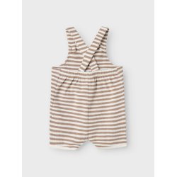 Lil' Atelier Buksedragt Jonas Short Loose Overall Mocha Meringue