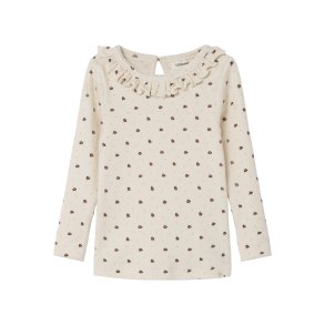 Lil' Atelier Bluse LS Gago Kna Mariehne Slim Whitecap Gray