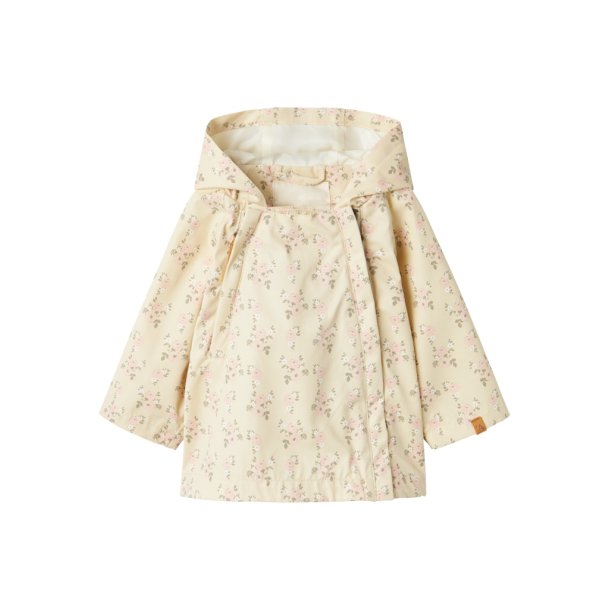 Lil' Atelier Jakke Gerda Loose AOP Bleached Sand