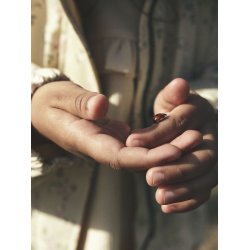 Lil' Atelier Jakke Gerda Long AOP Bleached Sand