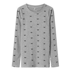 Name It Bluse LS Dans XSL Grey Melange