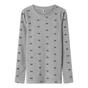 Name It Bluse LS Dans XSL Grey Melange